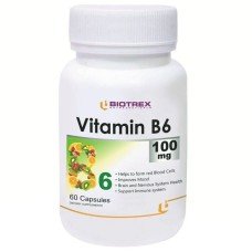 Vitamin B 6 100 mg Biotrex Витамин В 6 Пиридоксин 100 мг Биотрекс 60 капсул