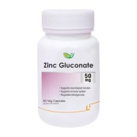 Глюконат цинка 50 мг Биотрекс Zinc Gluconate 50 mg Biotrex 60 капсул