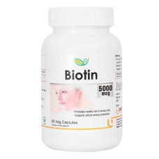Biotin 5000 mcg Biotrex Биотин Витамин В 7 Биотрекс 60 капсул